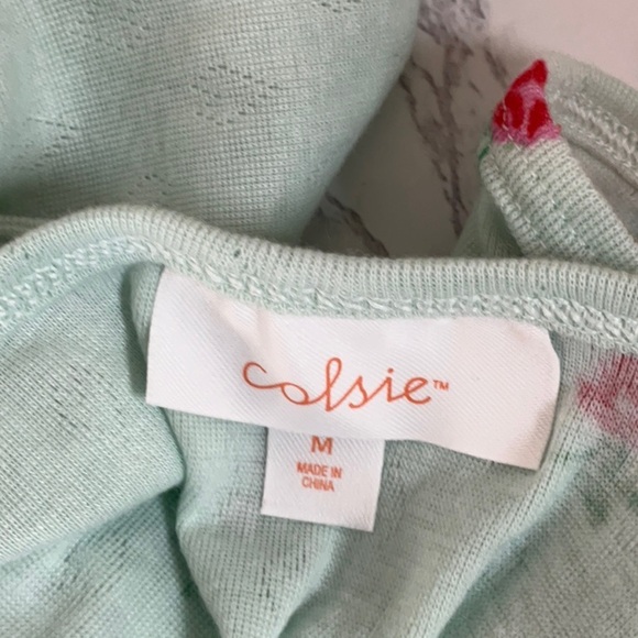 Colsie Spaghetti Strap Crop Top Size M - Picture 8 of 9